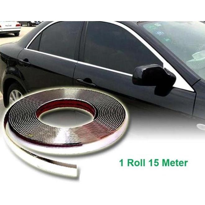 List Lis Chrome Eksterior 30Mm X 15M 30Mm Krom Mobil Moulding Trim Body