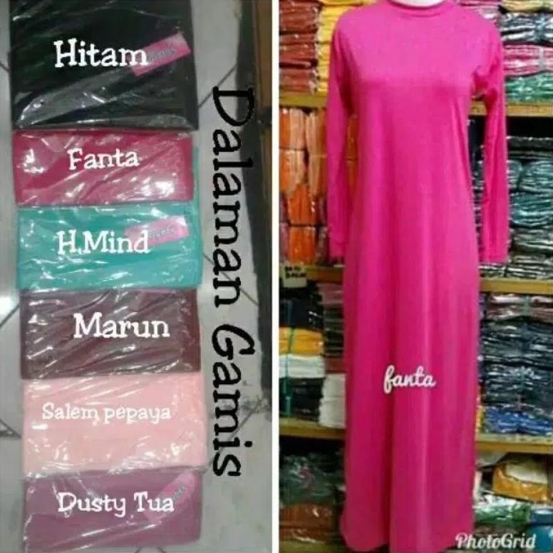 Manset Gamis,Manset Gamis Kaos,Baju gamis kaos Lengan Panjang,Inner Gamis