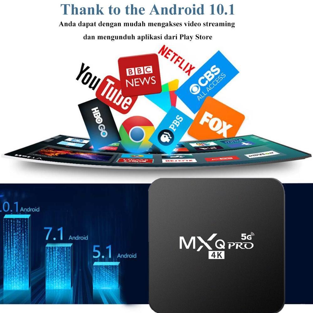 BEST SALE (Dalam Stok, Dikirim Dari Jakarta) Android TV BOX MXQ-Pro 5G 4K Smart TV Box 1+8G Media Pl
