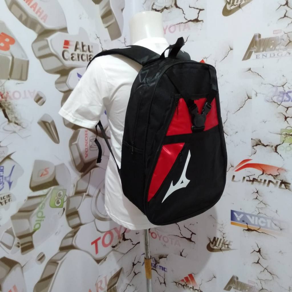 Tas Raket Ransel Voli Bahan Dolby Warna Hitam Hijau Biru Merah Kuning Aksesoris Olahraga Voli
