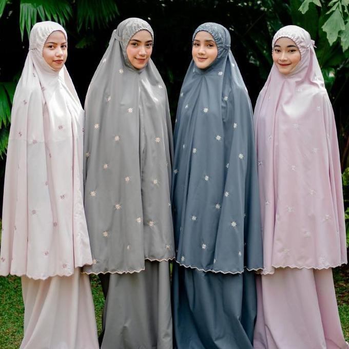 Mukena Siti Khadijah Broderie Series - Telekung Bordir Siti Khadijah