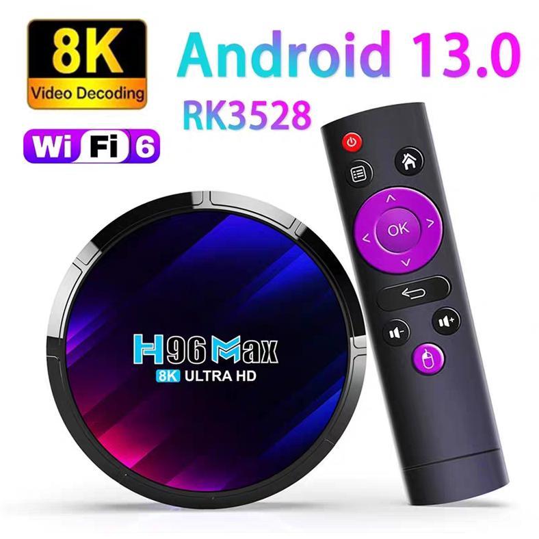 BESTPROMO < SMARTCOM > H96 Max 4GB/32GB Android 13 High Speed STB Android TV Box RK3528 RK3318 Quad 