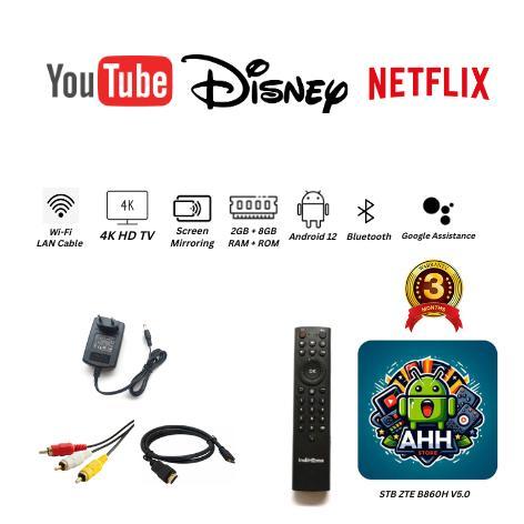 BESTPROMO Android TV Box - STB Android B86OH V5.0 RAM 2/8GB OS ANDROID 12 ROOT AND UNLOCKED