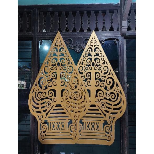 Gunungan Wayang Dekorasi Spon EVA Gold 150cm