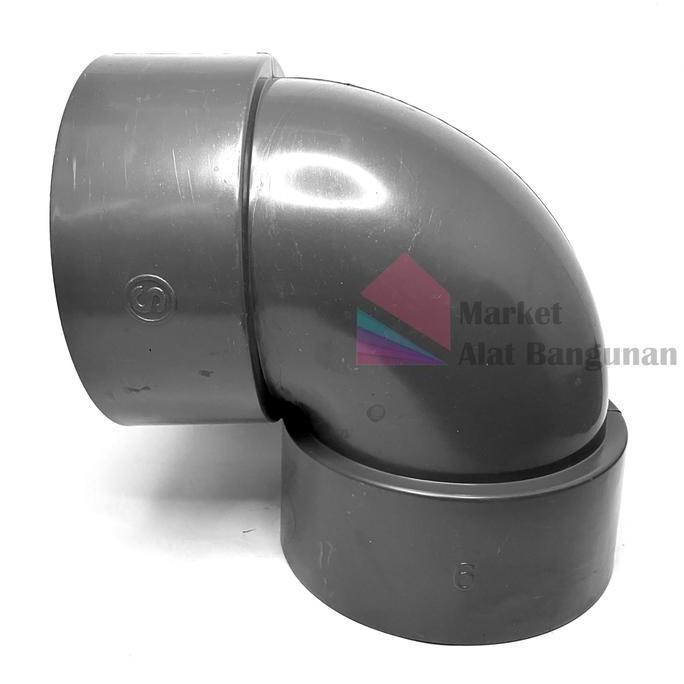 Knee PVC 6 Inch SO / Knie Elbow 6" Inch / Keni Bengkokan Sambungan Pipa Paralon L PROMO
