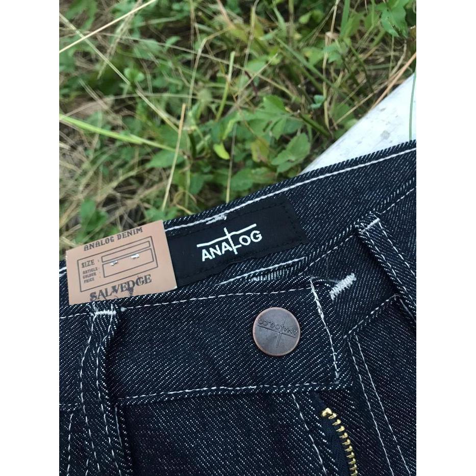 Bisa Cod - Denim Selvedge Analog /Selvedge Denim Accent 15 Oz/ Denim Selvedge Celana Denim Pria Deni