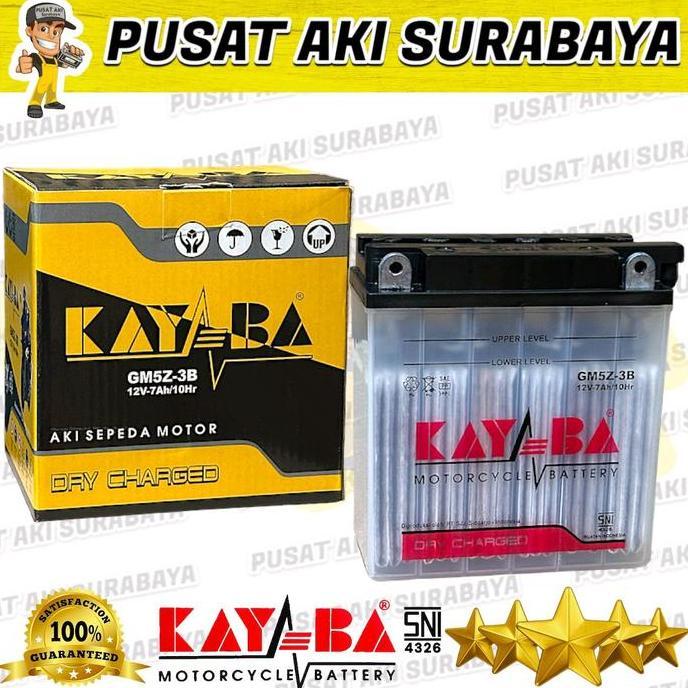 Promo AKI TERMURAH KAYABA GM5Z-3B DRY CHARGE MOTOR SHOGUN SATRIA TORNADO SMASH BRAVO TITAN MTX5AL YB