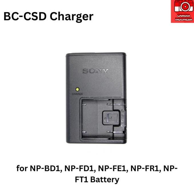 TERMURAH - Charger Sony BC-CSD untuk Baterai Sony NP-BD1 NP-FD1 FE1 NP-FR1 NP-FT1