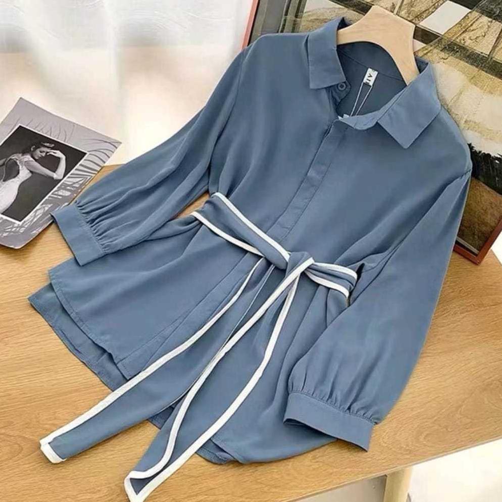 100% AMAN ATASAN MUTIA BLOUSE SHIRT KEMEJA WANITA
