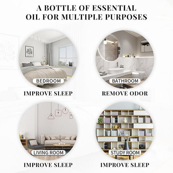 READY IMPORT 30ML PURE JASMINE ROSE MINT LAVENDER VANILLA ESSENTIAL OIL FOR DIFFUSER, HUMIDIFIER, MA