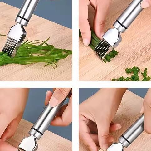 Pisau Pengiris Daun Bawang Stainless Steel, Pisau Pengiris, Pengiris Daun Bawang, Pemotong Sayur Dap