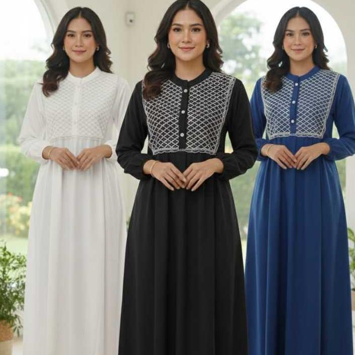HEMAT YURAI DRESS BRUKAT PREMIUM GAMIS WANITA MUSLIMAH TERBARU