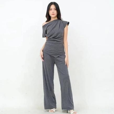 HOT RUBY ONE SET / SETELAN KULOT WANITA BAJU MUSLIM BAHAN KNIT