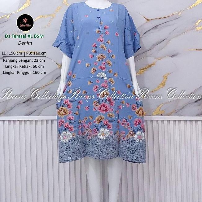 Batik Sekar Mekar Batik Sekar Mekar Daster 150 Cm Teratai Size Xl -