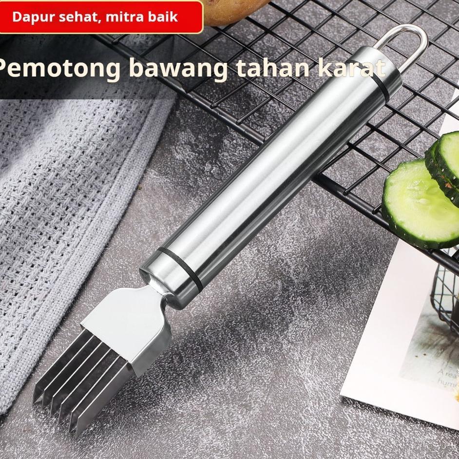 Pisau Pengiris Daun Bawang Stainless Steel, Pisau Pengiris, Pengiris Daun Bawang, Pemotong Sayur Dap