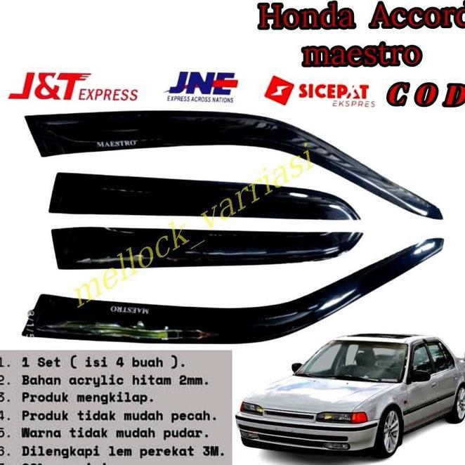 Talang Air Mobil Tahun 1989 Honda Accord Maestro 1989-1993 Car - Side Visor Aksesoris