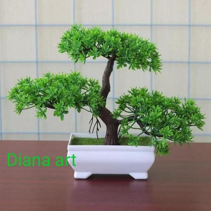 bonsai sakura merah/bonsai sakura hijau/bonsai artificial termurah
