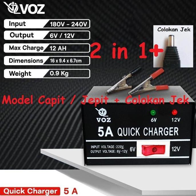 Charger aki mobil dan motor mainan anak anak Charger baterai 6V & 12V Termurah