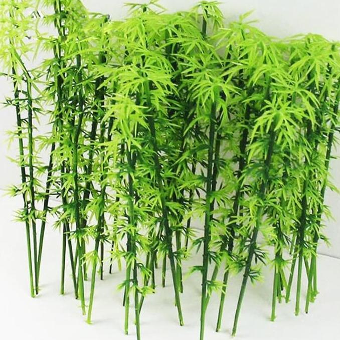 Tanaman Pohon Bambu Mini Untuk Bonsai Plastik Diorama Maket - MNB23