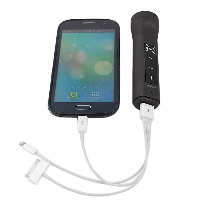 DAMELOPO Senter Portable Multifungsi + Mp3 + Radio + Power Bank Up to 1A Ampere