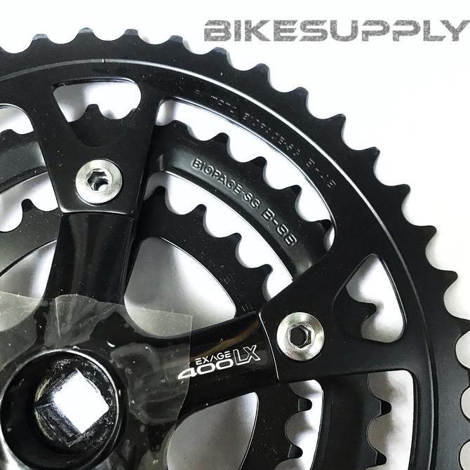 Promo Crank Set Oval Shimano Exage 400LX Biopace-SG M400 Japan Diskon