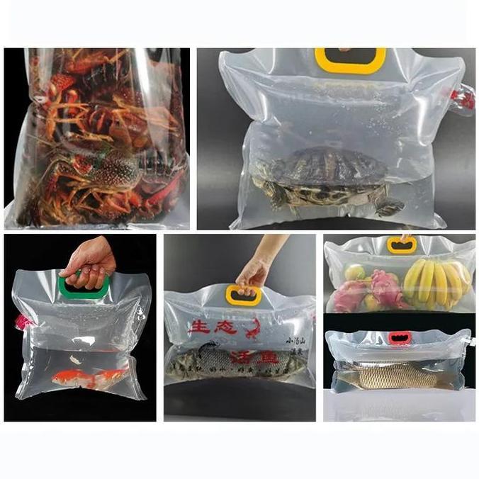 Avvolgere- Plastik Packing Ikan Koi Ikan Besar Premium Tebal + Paper Bag