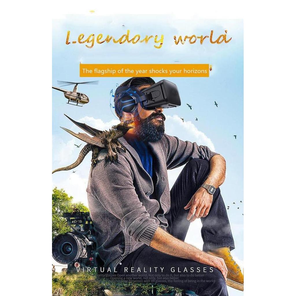 EZVECHE Kacamata 3D VR Headset untuk Smartphone Android & Iphone - Promo