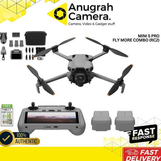 TERBARU DJI MINI 5 PRO FLY MORE COMBO / COMBO WITH RC2 / COMBO PLUS WITH RC2 DRONE CAMERA DJI MAVIC 