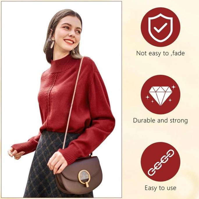 GUNEMANE 120 Cm Rantai Tas Selempang Anti Karat Rose Gold / Strap Tas Selempang Logam / Tali Rantai 