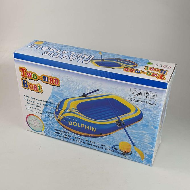 Perahu Karet Inflatable Boat Arung Jeram 2 Orang Kayak Valve Sunproof