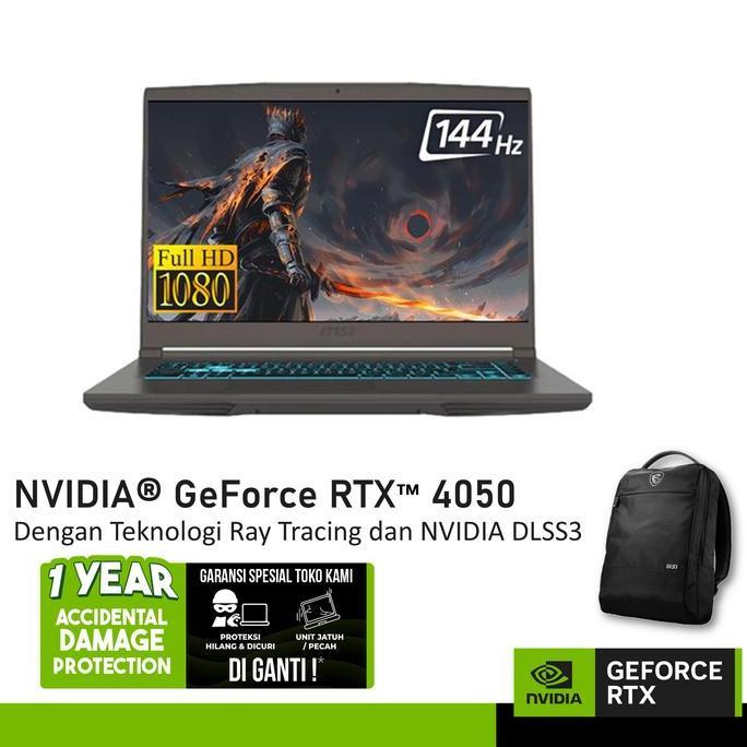 MSI THIN 15 B13VE GeForce RTX 4050 - I5 13420H 16GB 512GB 144Hz 15.6FHD