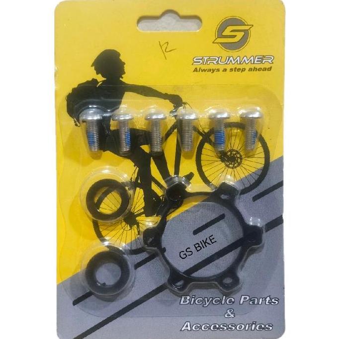 STRUMMER Adapter Adaptor TA Boost Hub Freehub Disc Brake Rotor Piring Cakram Sepeda