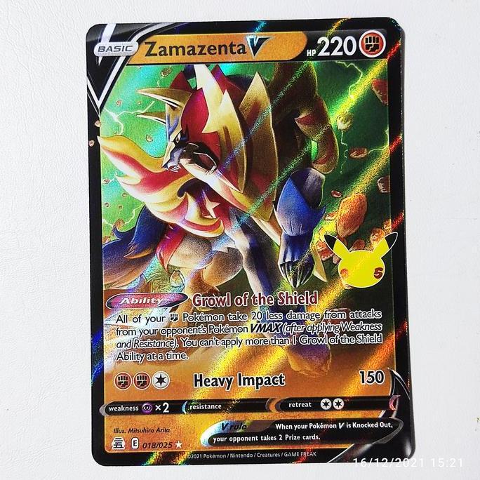 Zamazenta V 018/025 - Pokemon 25th Anniversary English TCG