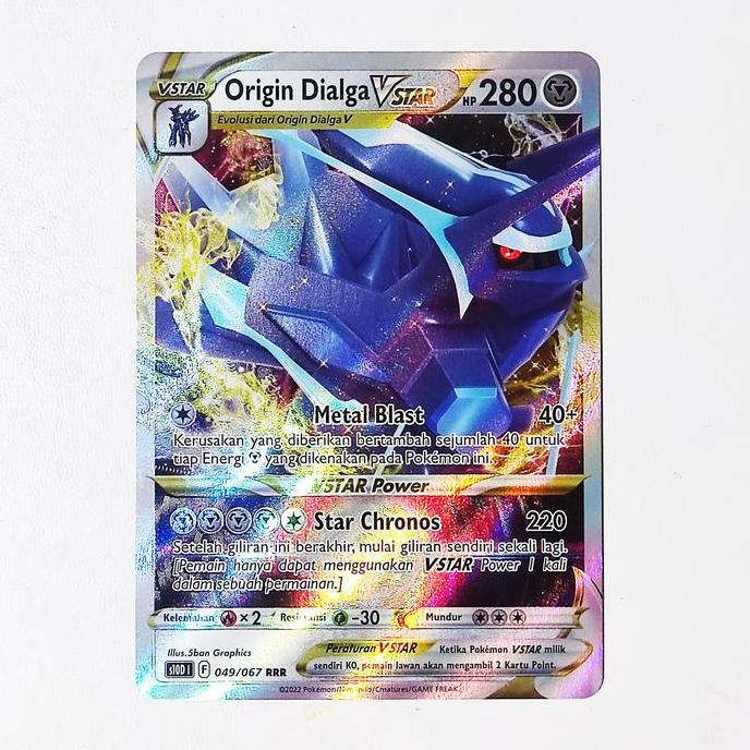 Origin Dialga VSTAR RRR 049/067 S10D - Kartu Pokemon Indonesia