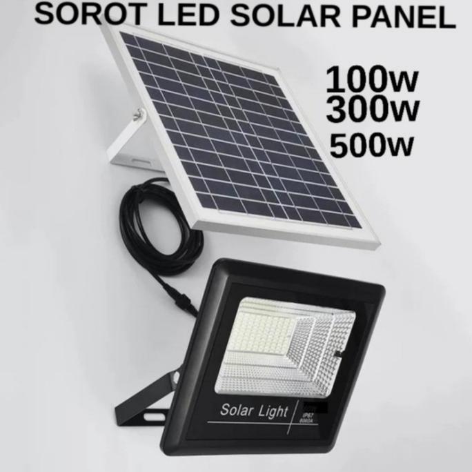 lampu sorot solar panel 500 watt 500w lampu tembak led solar 500w