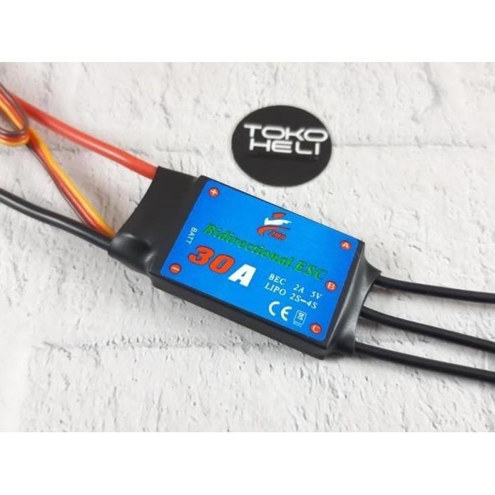 ZMR Bidirectional 30A 2-4s UBEC 2A 5V Brushless Speed Controller ESC