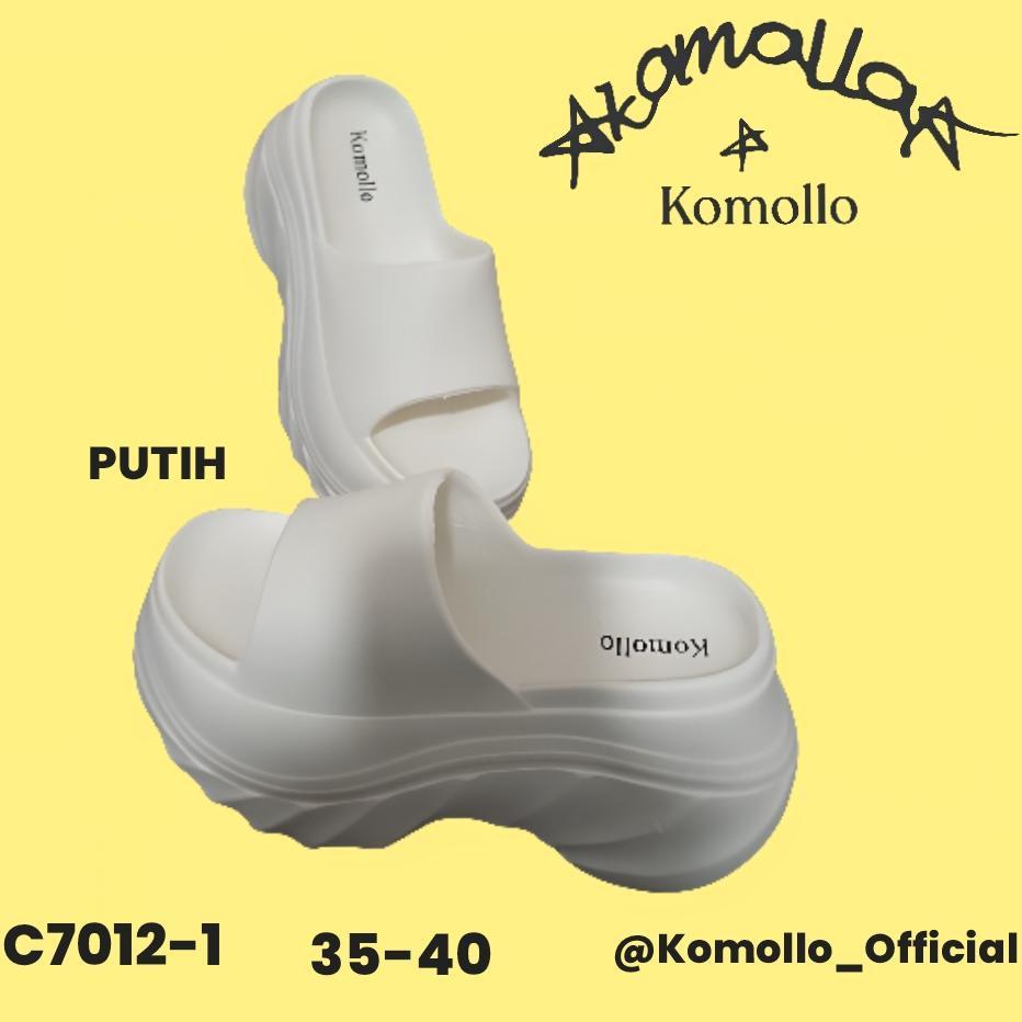 Cuci Gudang  Sendal Slop Wedges Terbaru Wanita Dewasa C7012-1 35-40
