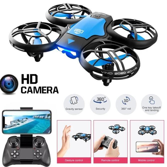 TERBARU 4DRC V8 MINI RC QUADCOPTER DRONE 4K 10P CAMERA WIFI FPV HEHT HOLD - KIDS TOYS HELICOPTER WIT