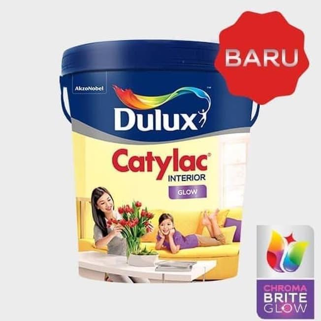 Cat Tembok Interior Dulux Catylac Putih Glow 5Kg