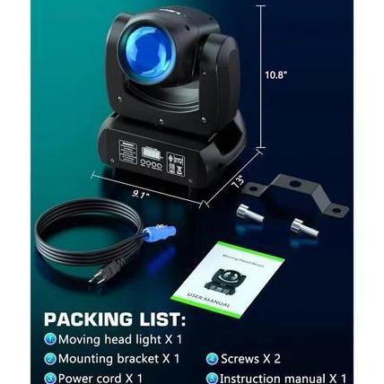 Kaiy/beam mini/Lampu Sorot Panggung Light 100w Moving Head Beam Light Led Disco Party Lights 120w DJ