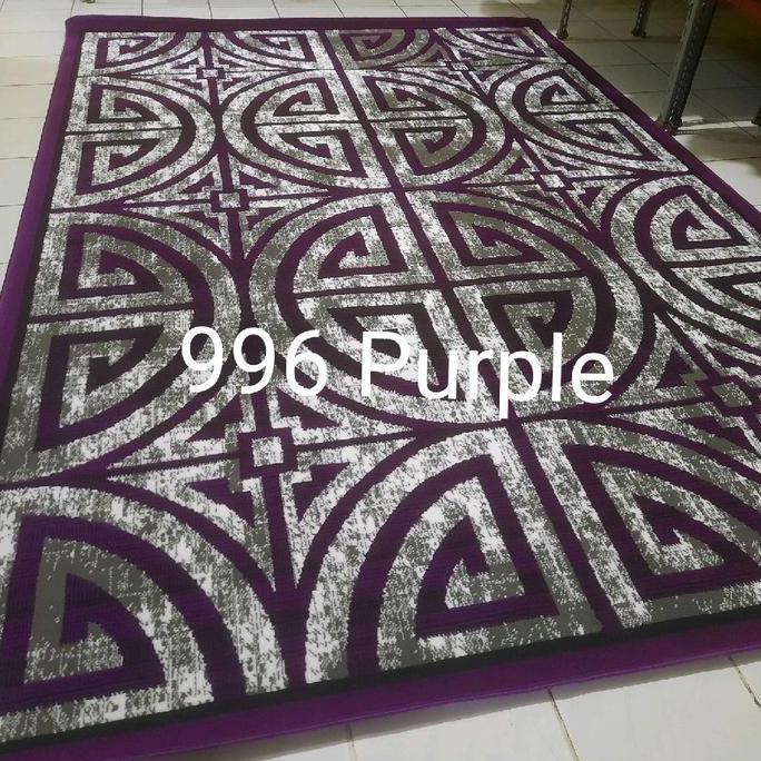 Karpet Permadani Besar Jumbo Ungu Purple Violet Momento Moderno 210x310 cm
