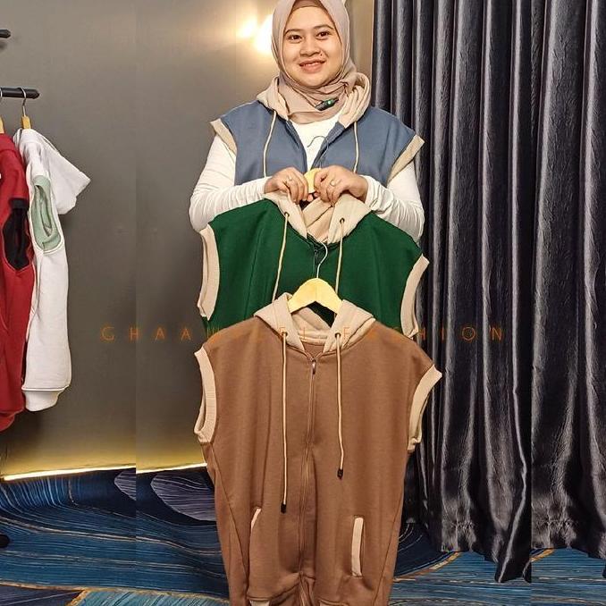 TERLARIS GHAAWILFI ZIIP HOODIE LEKBONG KOMBINASI BEE UNISEX SPORT OUTDOOR