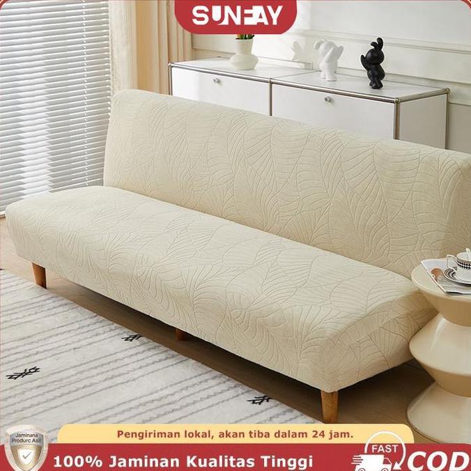 Sunfay Anti-Air Cover Sofa Bed Sarung Sofa Bed Tebal SOFA COVER ELASTIS Tahan Kotoran Motif Polos