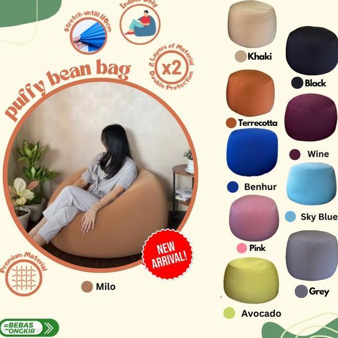 BEAN BAG / PUFFY BEAN BAG / BEAN BAG PLUS ISI / SQUISHY BEAN BAG-MILO
