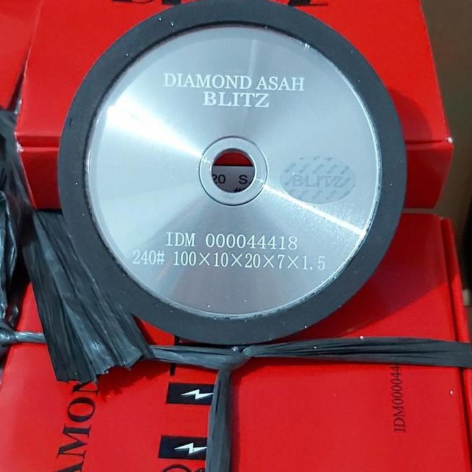 Diamond asah blitz 4inch 1 sisi ,,batu asah blitz