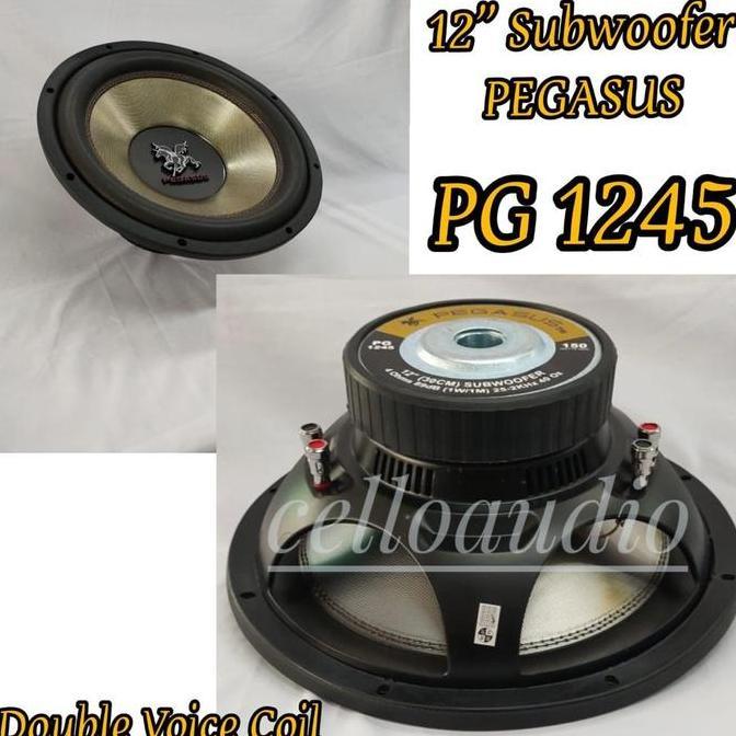 Subwoofer Double Coil 12 Inch Pegasus Pg 1245 Speaker 12" Pg1245