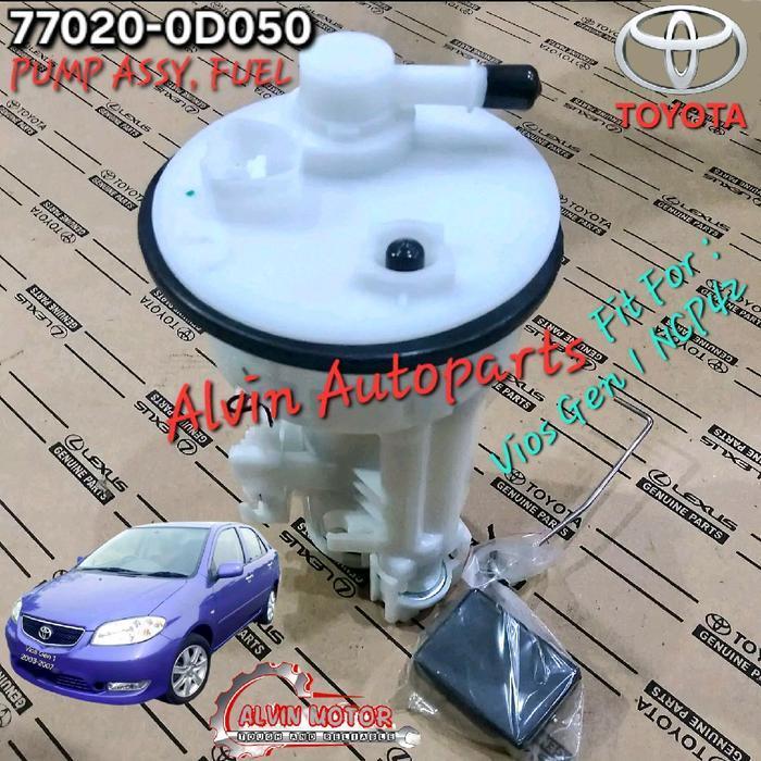 Pompa Minyak Bensin Komplit ( Fuel Pump Assy ) Toyota Vios, Limo Gen 1 Ncp42 1.5 1Nz-Fe Oem Baru Gar