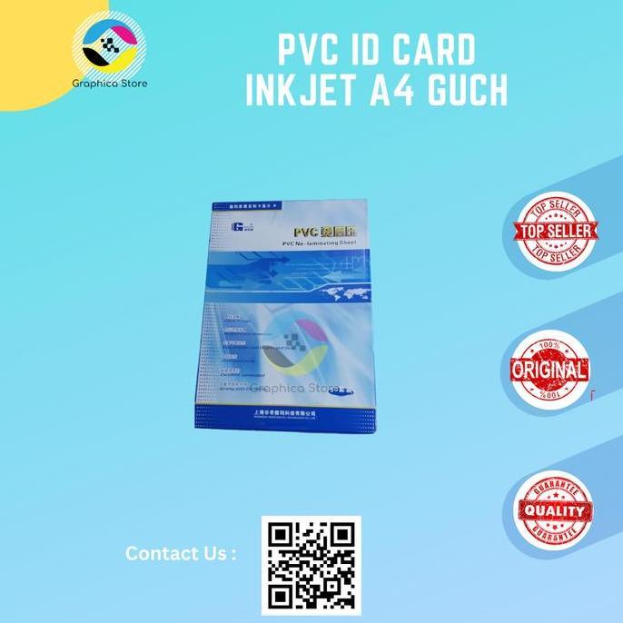GUCH PVC ID Card INKJET A4 | Bahan PVC ID Card GUCH | Name Tag ID CARD
