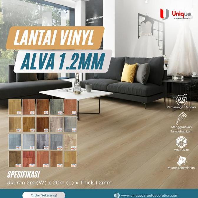 Karpet Lantai PVC / Karpet Lantai Motif Kayu / Karpet Vinyl