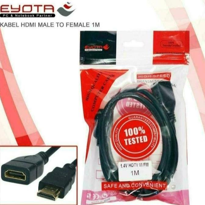 KABEL HDMI EXTENSION MALE TO FEMALE 1 METER EYOTA